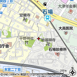 滋賀県大津市石場4-13周辺の地図