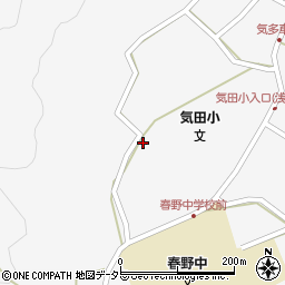 静岡県浜松市天竜区春野町気田617周辺の地図