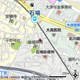 滋賀県大津市石場7-6周辺の地図