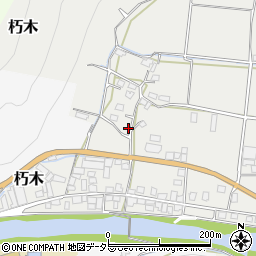岡山県美作市朽木163周辺の地図