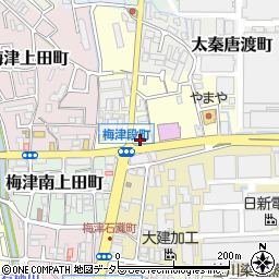 京都信用金庫梅津支店周辺の地図