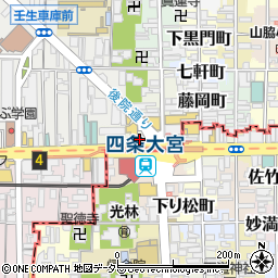 中京警察署四条大宮交番周辺の地図