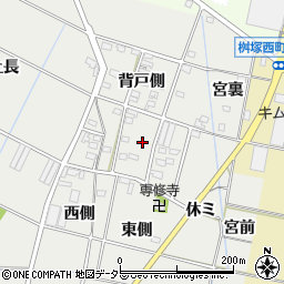 愛知県豊田市福受町背戸側周辺の地図