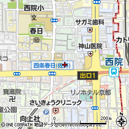 京都銀行西院支店周辺の地図