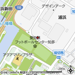 愛知県知多市八幡浦浜新田周辺の地図