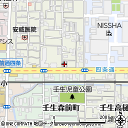 京都中央信用金庫壬生支店周辺の地図
