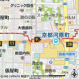 京都府京都市下京区御旅宮本町周辺の地図