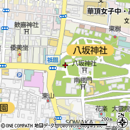 八坂神社総合結婚式場常磐新殿写真室周辺の地図