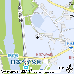兵庫県西脇市上比延町292周辺の地図