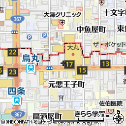 京都府京都市下京区立売西町周辺の地図