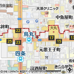 富国生命保険相互会社　京都団体営業所周辺の地図