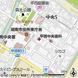 滋賀銀行甲西代理店周辺の地図
