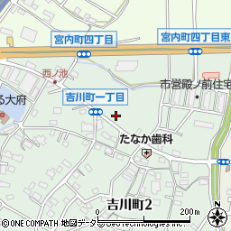 愛知県大府市吉川町1丁目153周辺の地図