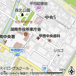 滋賀銀行甲西代理店周辺の地図