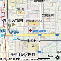 近畿労働金庫京都支店周辺の地図