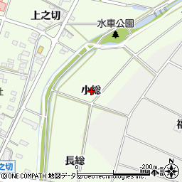 愛知県豊田市広美町小総周辺の地図
