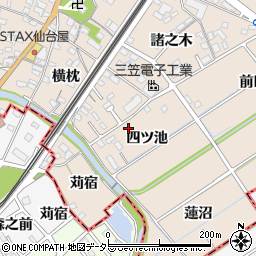 愛知県東海市養父町四ツ池周辺の地図