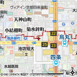 ファミリーマート四条室町店周辺の地図
