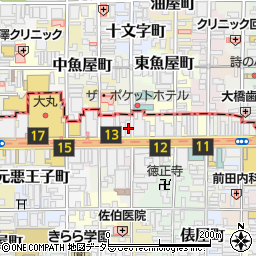 京都府京都市下京区立売中之町106周辺の地図