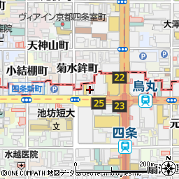 京都きもの学院　四条教室周辺の地図