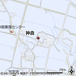 三重県三重郡菰野町神森175周辺の地図