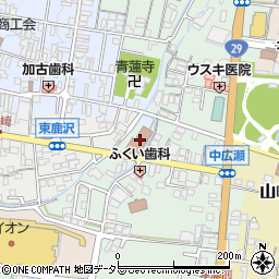 播磨山崎郵便局周辺の地図