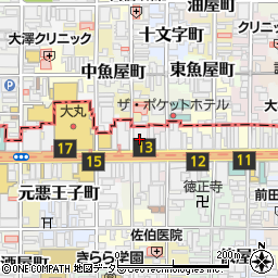 ＳＢＩ新生銀行京都フィナンシャルセンター周辺の地図