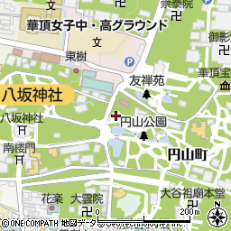 円山公園周辺の地図