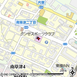 グンゼスポーツクラブ南草津店周辺の地図