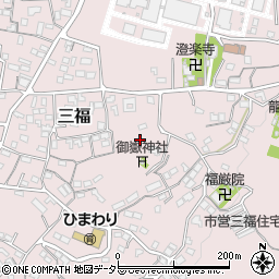 静岡県伊豆の国市三福周辺の地図