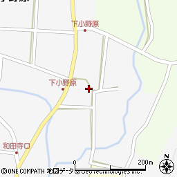 兵庫県丹波篠山市今田町下小野原348周辺の地図