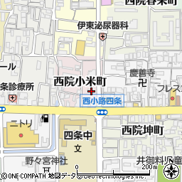 京都府京都市右京区西院小米町6周辺の地図