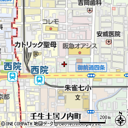 ブーブーパーク四条御前駐車場周辺の地図