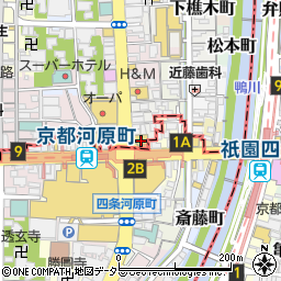 コトクロス阪急河原町周辺の地図