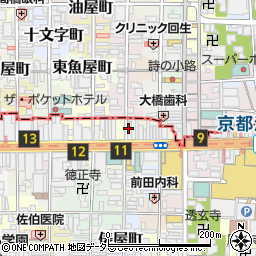 ＥＣＣ学園高校京都学習センター周辺の地図