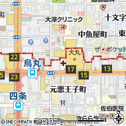 岡三証券株式会社京都支店周辺の地図