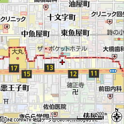 京都フコク生命四条柳馬場ビル周辺の地図