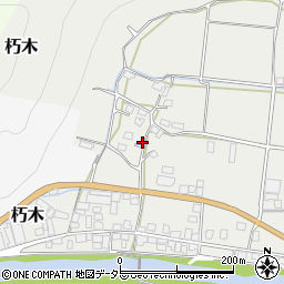 岡山県美作市朽木160周辺の地図
