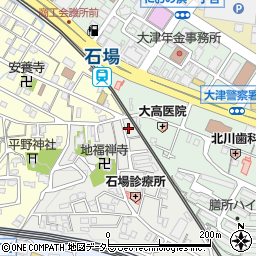 滋賀県大津市石場6周辺の地図