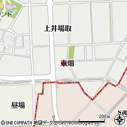 愛知県知立市八橋町東畑周辺の地図