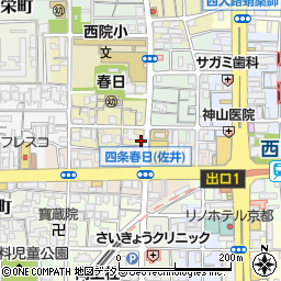 京都府京都市右京区西院春日町28周辺の地図