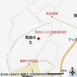 静岡県浜松市天竜区春野町気田623周辺の地図