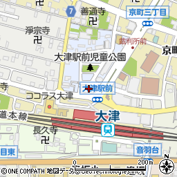 滋賀銀行大津駅前支店周辺の地図