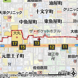 京都府京都市下京区立売中之町102周辺の地図