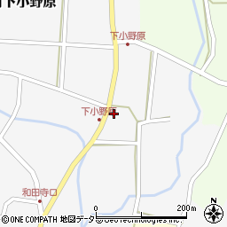 兵庫県丹波篠山市今田町下小野原417周辺の地図