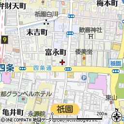 鮨天ぷら 祇園いわい周辺の地図