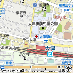 大津アミューズメントビル周辺の地図