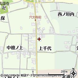 京都府亀岡市曽我部町西条上千代周辺の地図