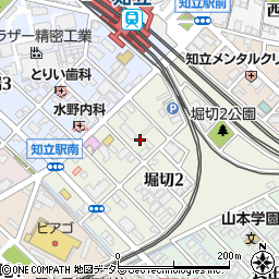 愛知県知立市堀切2丁目周辺の地図