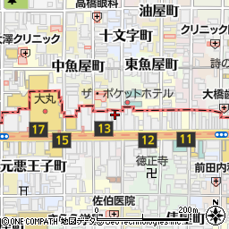 京都府京都市下京区立売中之町104周辺の地図